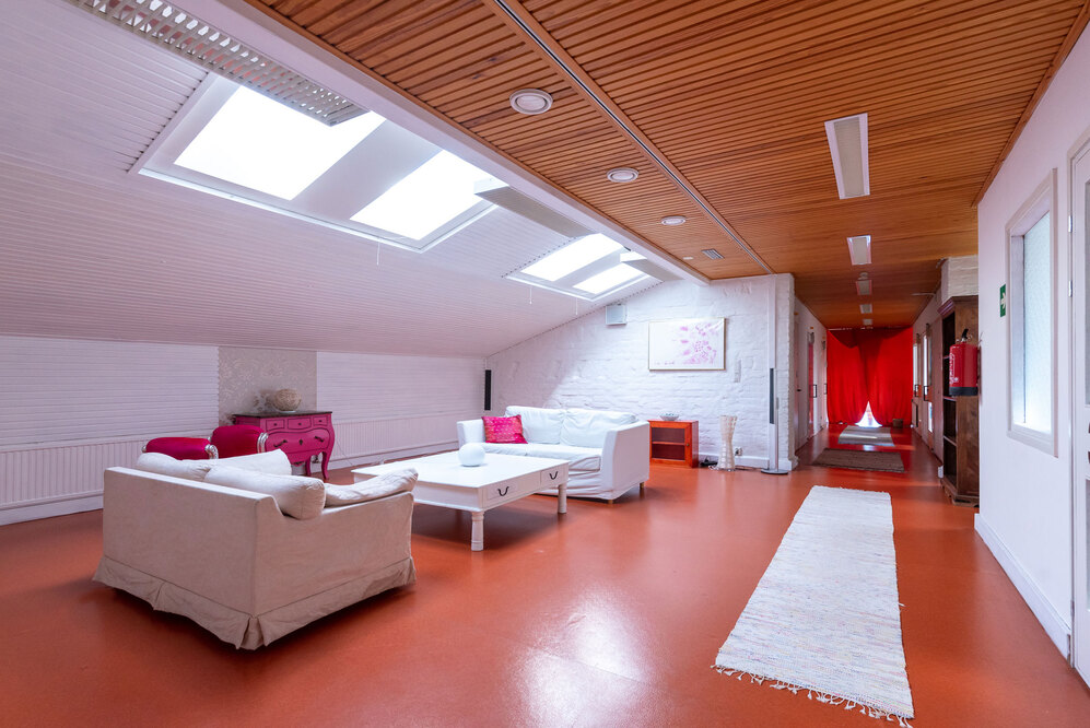 The loft lounge area