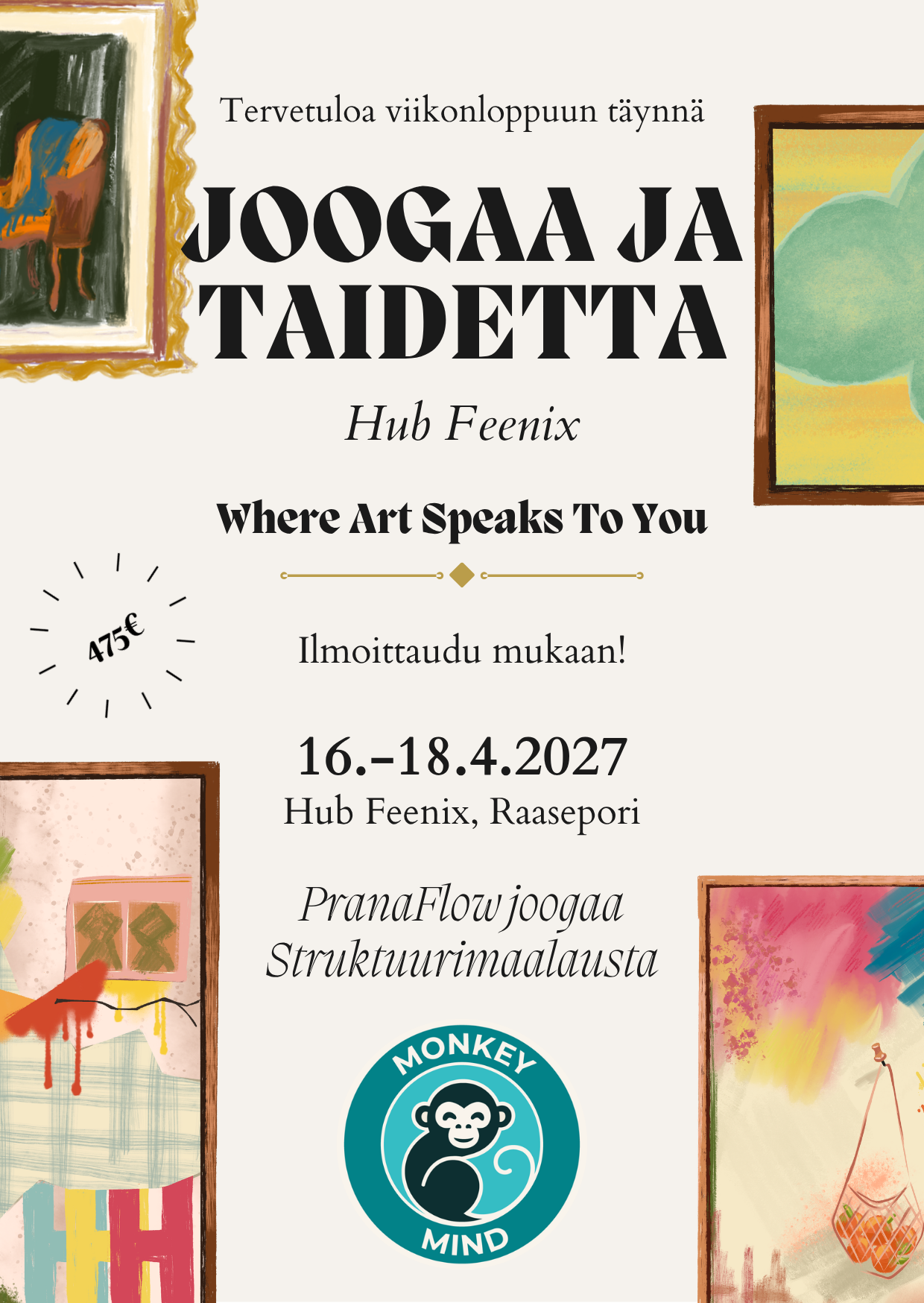 Jooga ja Taidetta by Monkey Mind